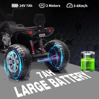 24V 2-Seater Kids ATV 800W Ride On Electric Quad | Kids Rider
