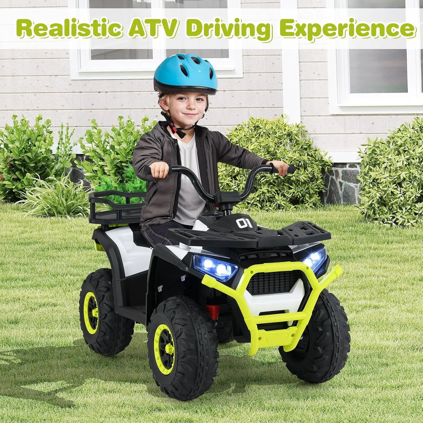 4x4 24V Ride-On ATV Quad With Spring Suspension | Best Off Road Ride for Kids