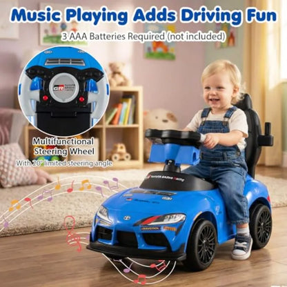 Costzon 3-in-1 Push Car for Toddlers w/ Safety Guardrail Handle Foot-to-Floor
