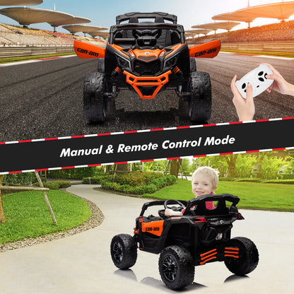 12V Kids Ride-On UTV Truck w/ Remote, LED & Wide Seat | Off Road UTV with Safety Belt(Age: 3 to 8Y)