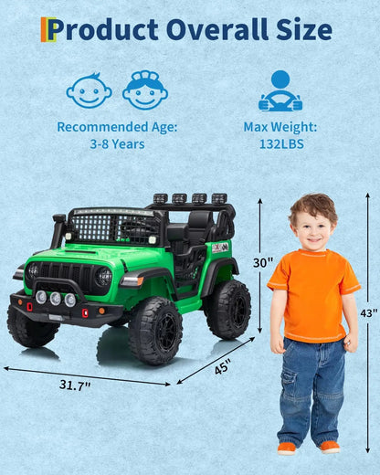 24V 2-Seater Kids Ride-On Car/Truck | Kids Rider (Age - 3 to 10 Years)
