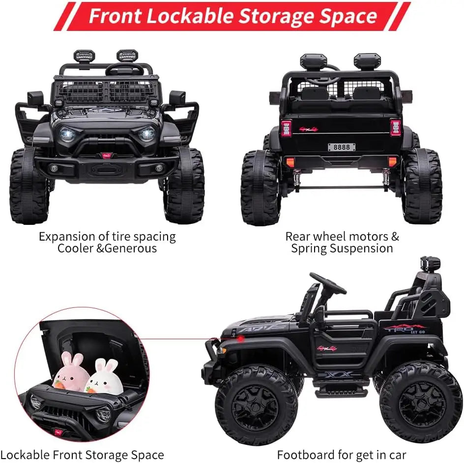 Kids Ride-On Heavy Truck | 24V 2 Seater With Large Seat & Max Speed: <25km/h