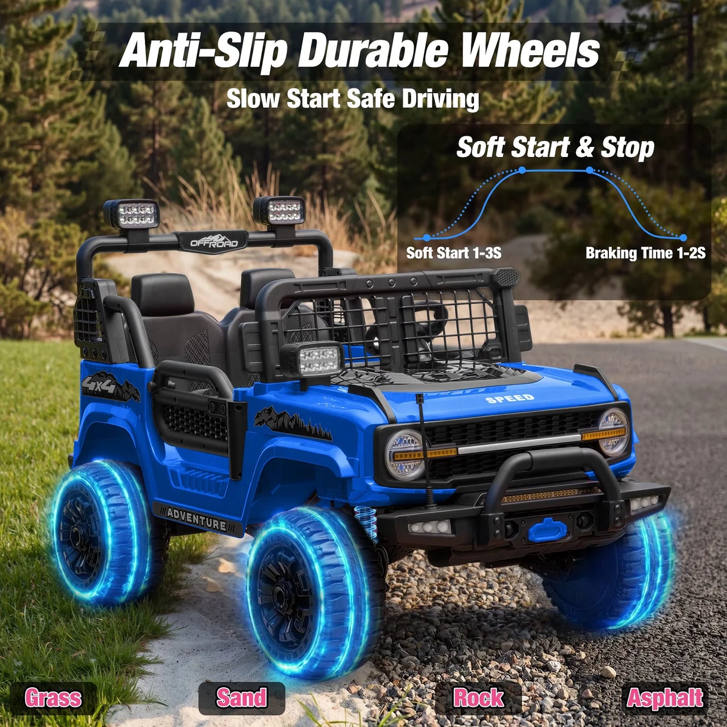 24V 2 Seater Kids Electric Ride On Off-Road Truck | Kids Rider