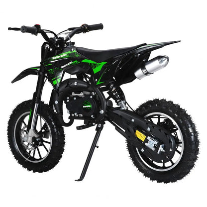 49cc Mini Kids Dirt Bike 2-Stroke Gas Motorcycle W/ Off-Rode Tire Up To 25 MPH