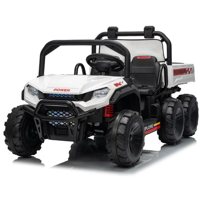 24V 4WD Kids Dump Truck Ride-On | 2-Seater with Remote | Kids Rider(Age: 3-12 Years)