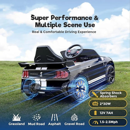 Motivo Licensed 12V Kids Ride-On Car w/ Remote, Bluetooth & LED | 1-Seater