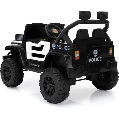 12V Kids Police Ride-On Jeep with Remote Control | Kids Rider