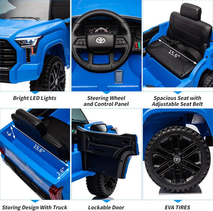 12V Licensed Toyota Tundra Kids Ride-On Pickup Truck w/ Remote Control (Age: 3 to 10Yrs)