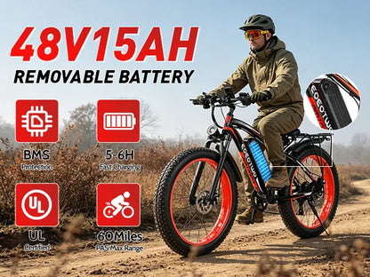 EOEOTWO Heavy-Duty E-Bike | 400 lbs Capacity | 65Nm Torque, 5 Riding Modes | Kids Rider