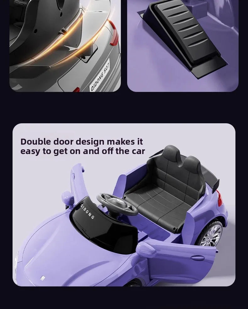 Kids Electric Ride-On Racing Car | Remote Control & Slow Start | Kids Rider