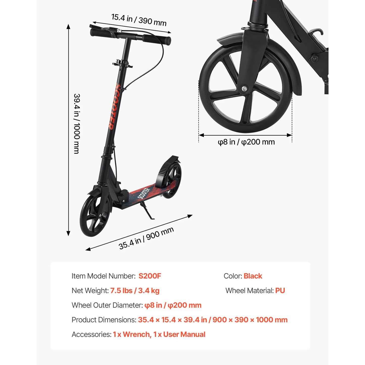 2 - Wheel Kick Scooter for Kids, Teens & Adults | Adjustable Handlebar | Kids Rider