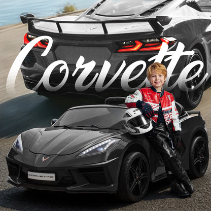 Licensed Corvette 24V 4WD 2-Seater Ride-On Car | 4x200W Powerful Motors