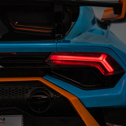 24V Licensed Lamborghini Huracan STO Kids Electric Ride-On Drift Car: 360° Spin