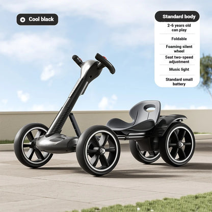 Battery Powered Kids Ride-On RC Kart | Remote Control & 4-Wheel Drive | Kids Rider(Age: 4-10Y)