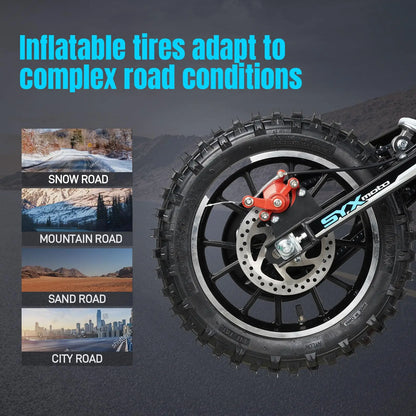 High End 58cc Dirt Bike for Kids | 4-Stroke Gas Powered Mini Pit Bike for Off Road Drive
