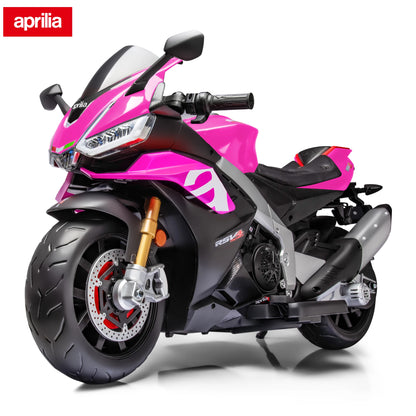 Aprilia Licensed 24V Kids Ride on Motorcycle w/LED Lights (Age: 4 to 12Y)