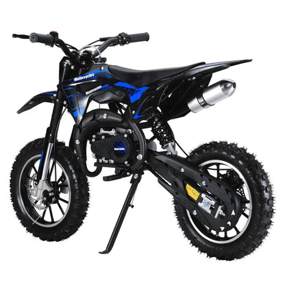 49cc Mini Kids Dirt Bike 2-Stroke Gas Motorcycle W/ Off-Rode Tire Up To 25 MPH