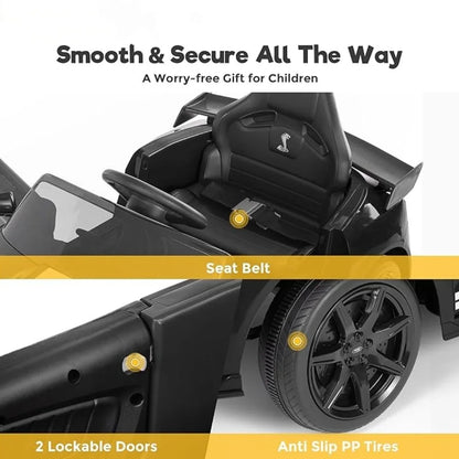 Motivo Licensed 12V Kids Ride-On Car w/ Remote, Bluetooth & LED | 1-Seater