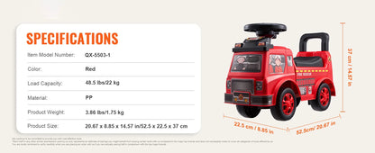 Kids Ride-On Push Car with Music & Storage | Kids Rider for Toddlers Ages 2-5