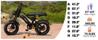 ESKUTE V100 Electric Dirt Bike | 1500W Peak | 48V 13Ah | 28 MPH| 60-Mile Range | Kids Rider