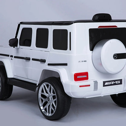 12V Mercedes-AMG White Kids Ride-On Car w/ Remote & Suspension