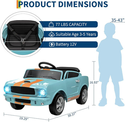 12V Kids Ride-On Car w/ Parent Remote | Kids Rider (Age: 2 to 9Y)