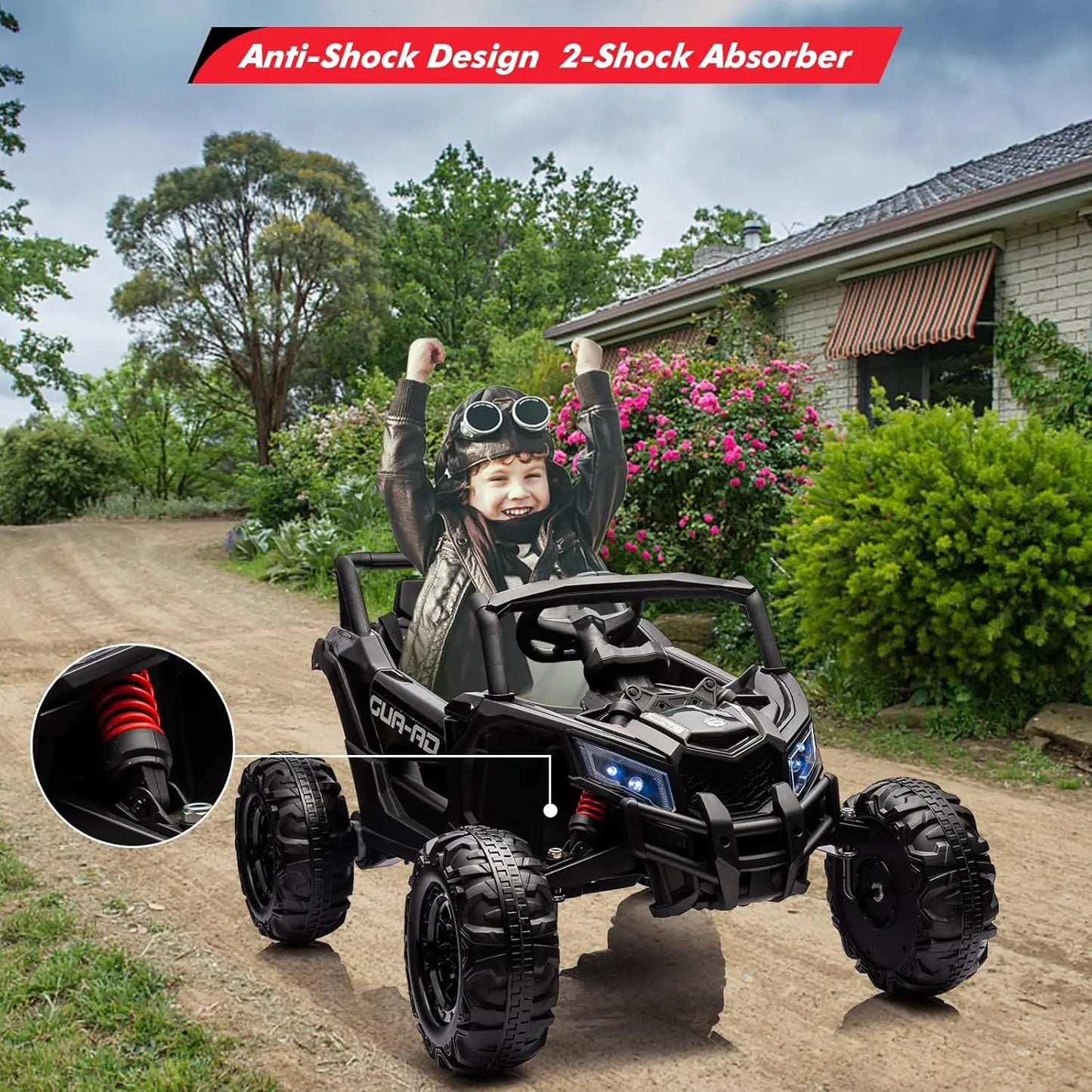 4V Kids Ride On Beach Buggy Car w/Remote Control - Off-Road Vehicle for Kids