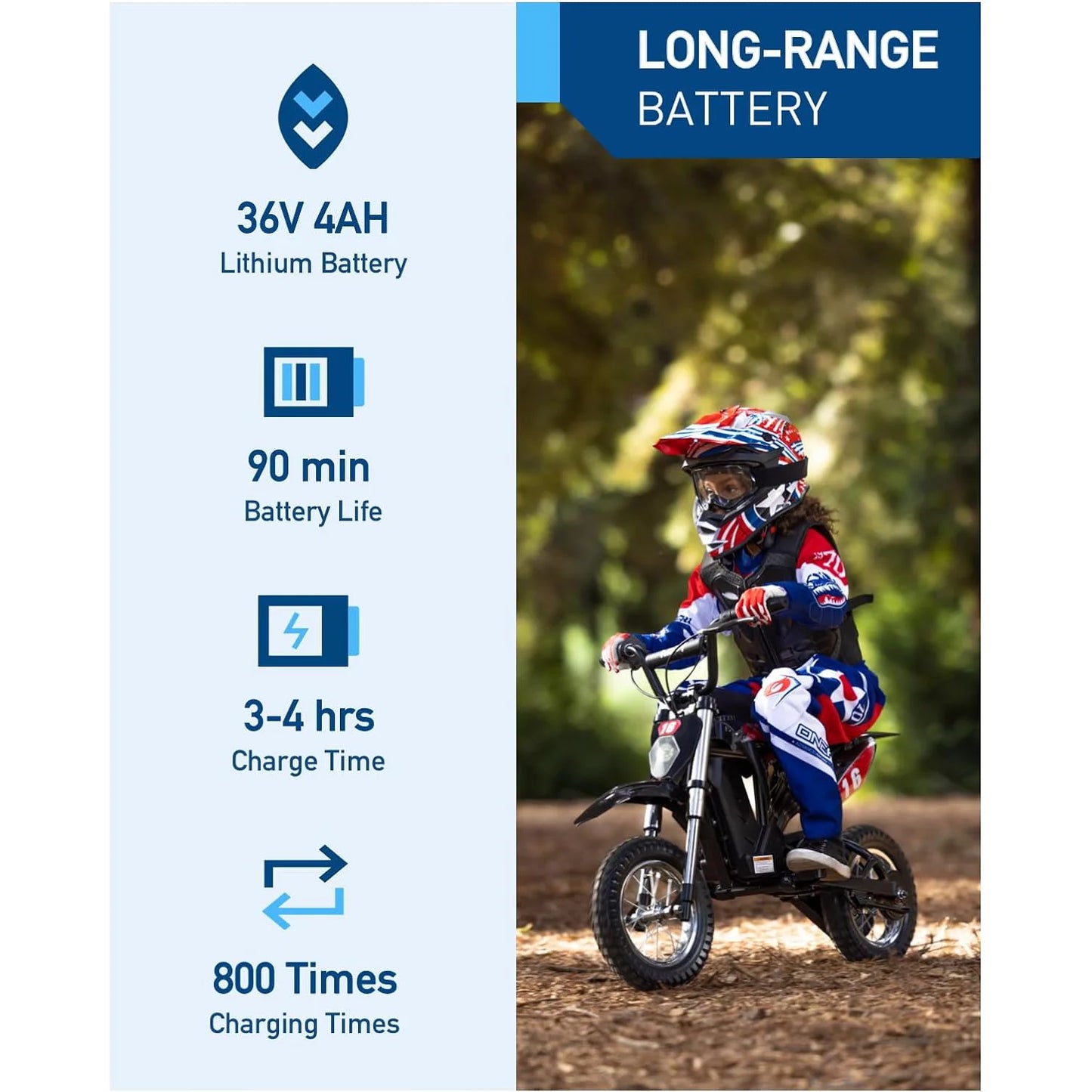 Hiboy 36V 300W Electric Dirt Bike for Kids | 15.5 MPH | Kids Rider