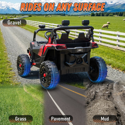 24V 4WD Kids Fun Ride-On ATV w/ Remote & LED Lights (Age: 3 to 10 Y)