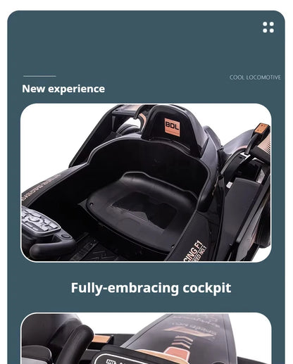 12V 2-Seater F1 Sport Kids Go Kart with Parent Control | Kids Rider (Recommended Age: 3–8 Years)