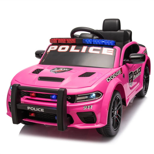 🚔 Dodge Charger 12V Kids Ride-On Police Car w/ Remote & Lights