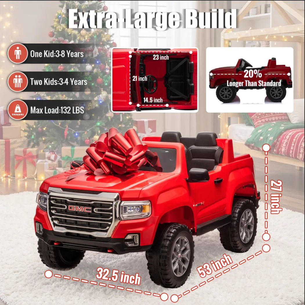 GMC Canyon 4X4 24V 4WD Kids Ride-On Truck | 4 Motors 7AH Power Battery Electric Pickup Car for Kids
