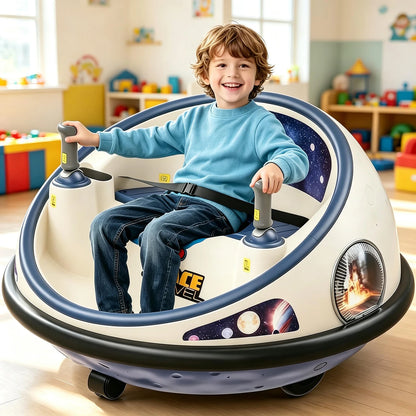 12V Kids Electric Bumper Car for Ages 2–6 | 360° Spin & Remote | Kids Rider