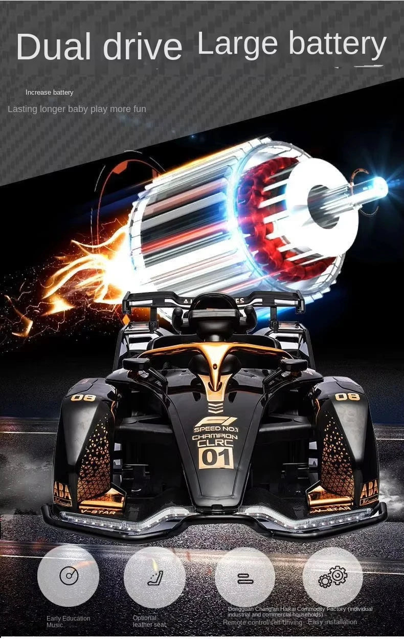 12V 2-Seater F1 Sport Kids Go Kart with Parent Control | Kids Rider (Recommended Age: 3–8 Years)