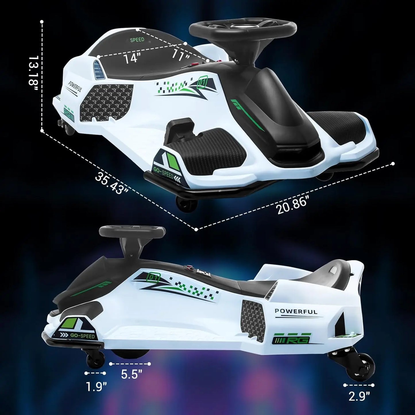 12V Kids Drifting Electric Go Kart with 45W Powerful Motor | Perfect Gift for Kids