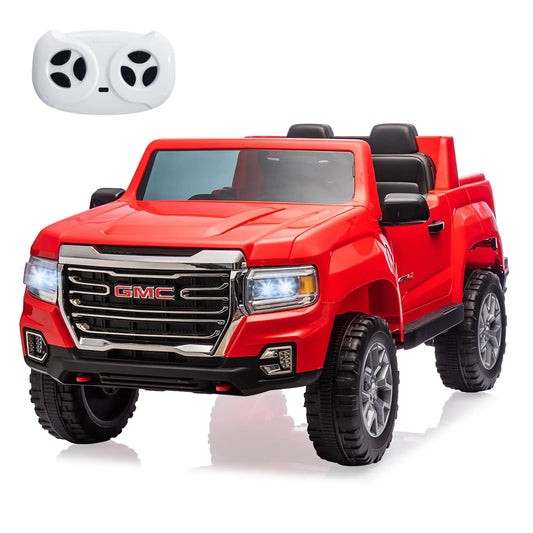 GMC 24V 2-Seater Kids Ride-On Truck w/ Remote & LED