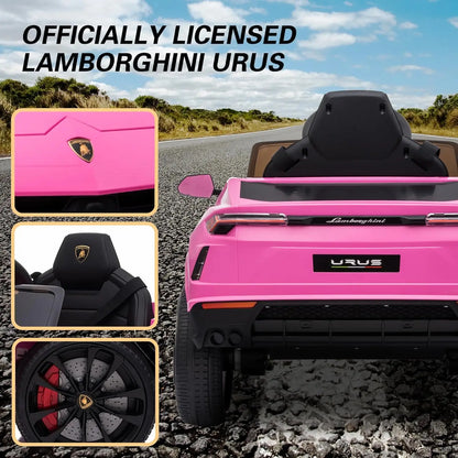 12V Licensed Lamborghini Urus Ride On Car w/Parent Control | Luxury Realistic Drive for Kids