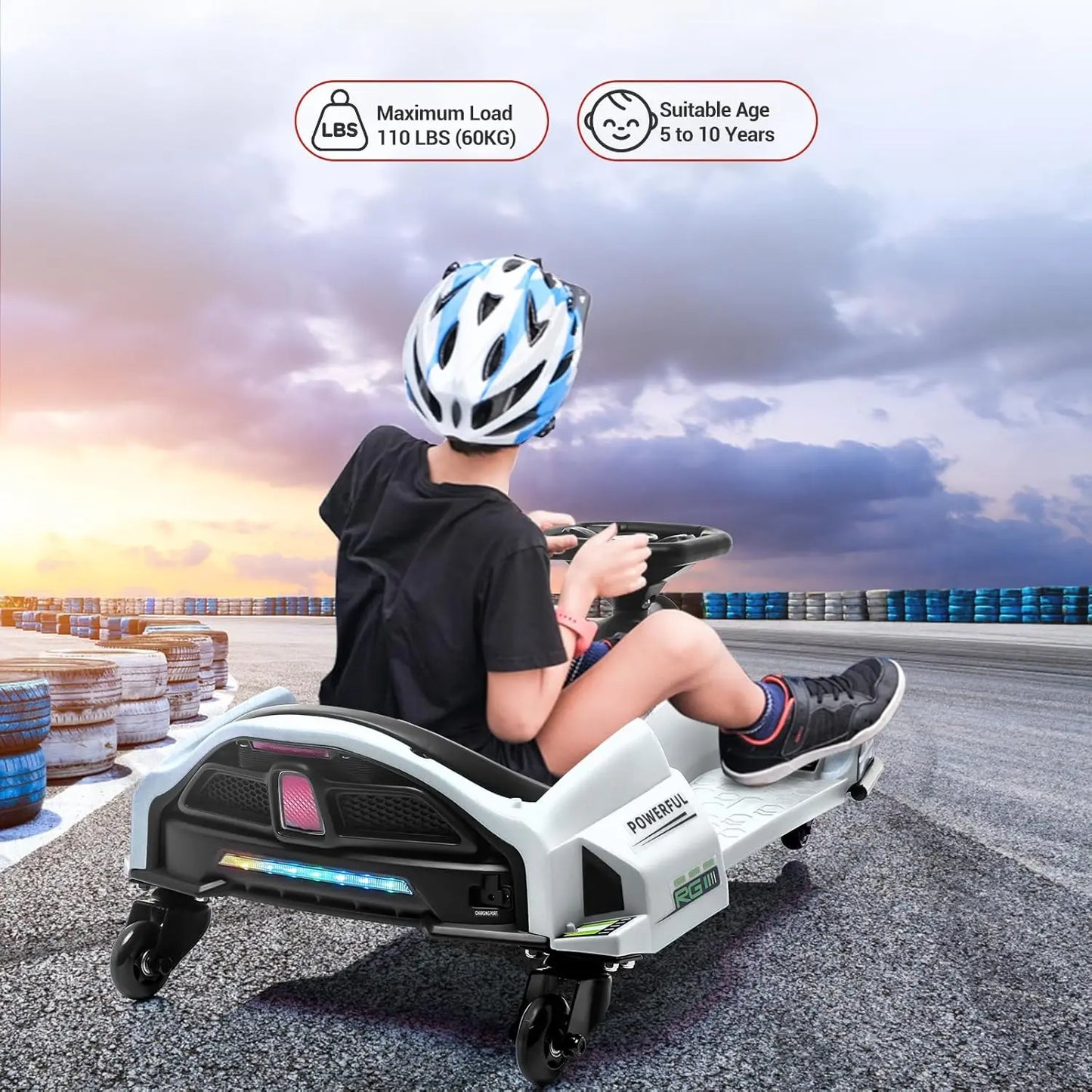 12V Kids Drifting Electric Go Kart with 45W Powerful Motor | Perfect Gift for Kids
