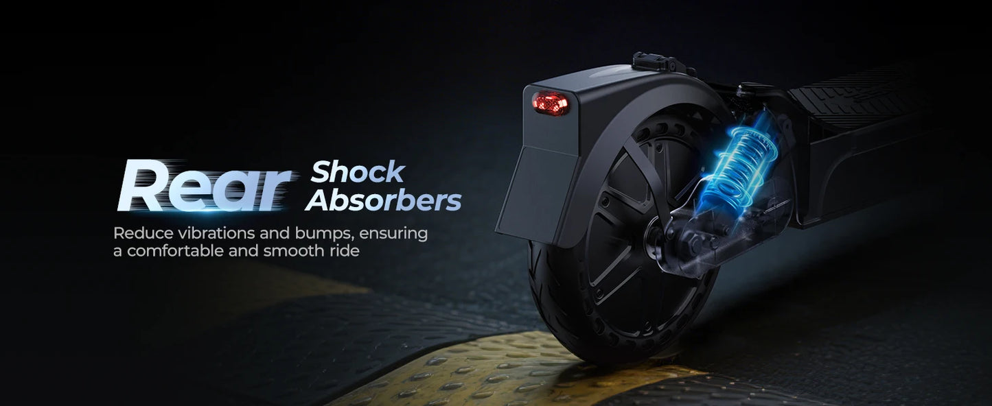 E8-10 Foldable Electric Scooter for Adults | 20 MPH & 40-Mile Range |1000W Peak | Kids Rider