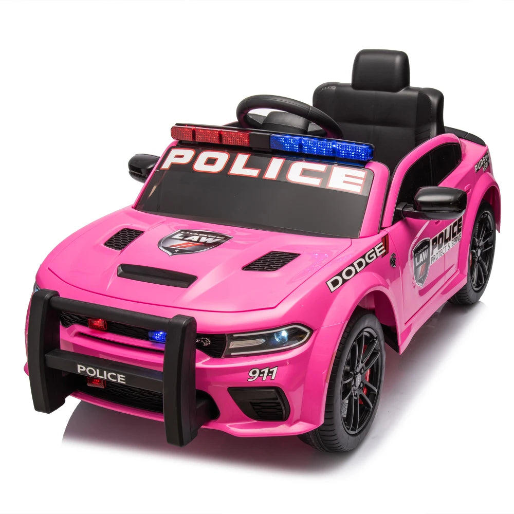🚔 Dodge Charger 12V Kids Ride-On Police Car w/ Remote & Lights