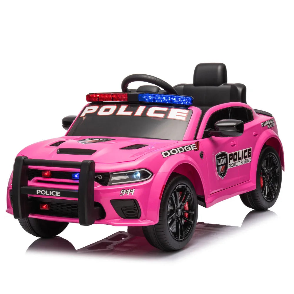 🚔 Dodge Charger 12V Kids Ride-On Police Car w/ Remote & Lights