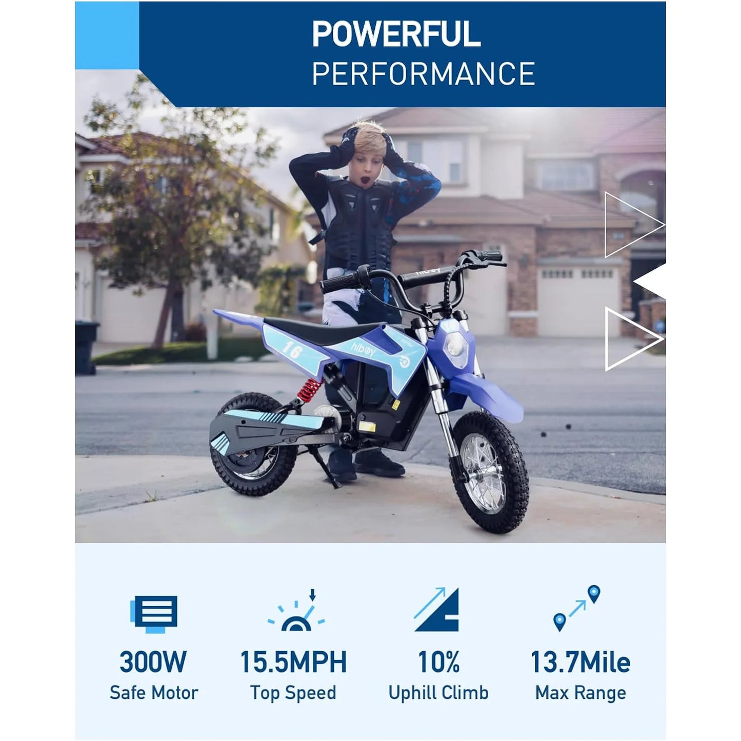 Hiboy 36V 300W Electric Dirt Bike for Kids | 15.5 MPH | Kids Rider