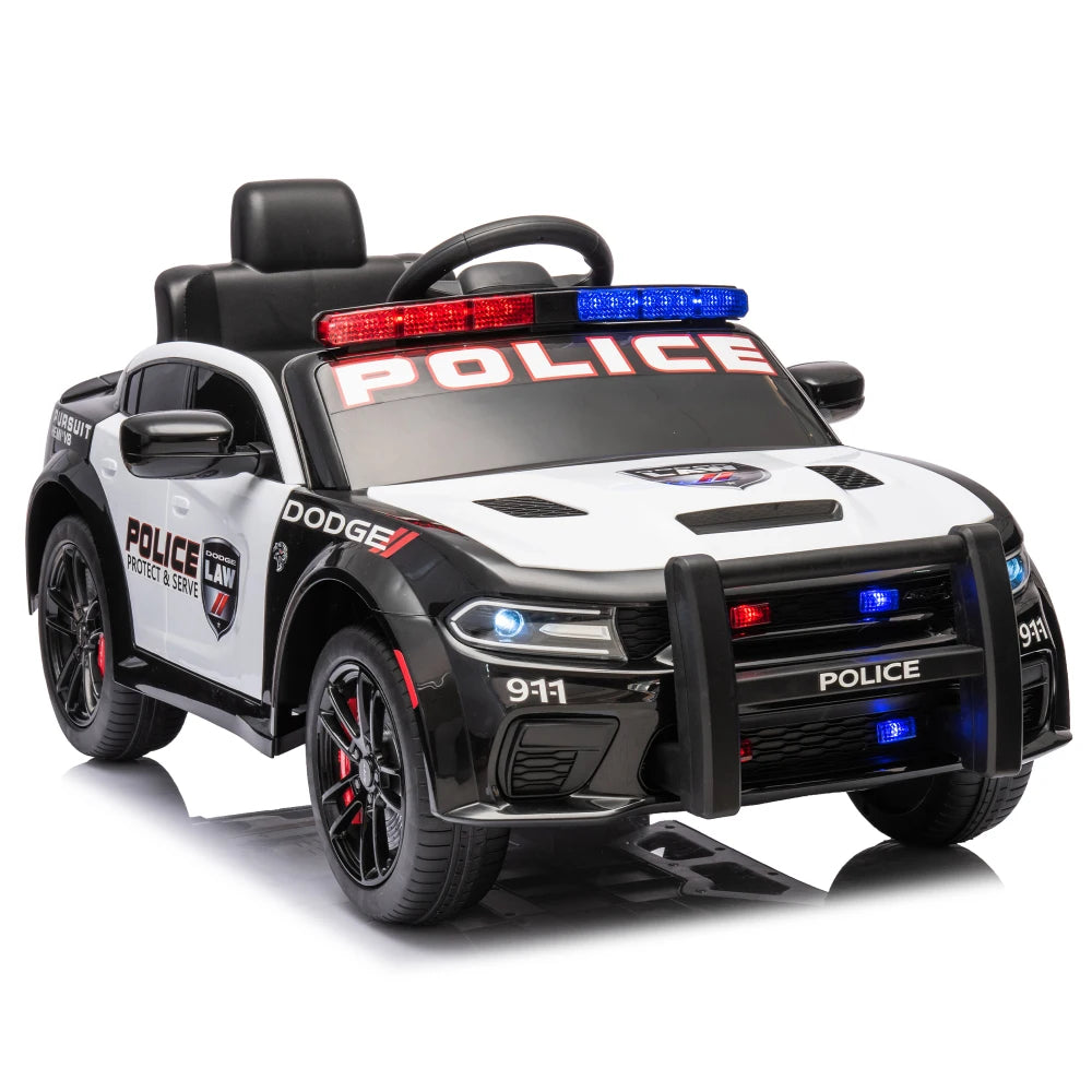 🚔 Dodge Charger 12V Kids Ride-On Police Car w/ Remote & Lights