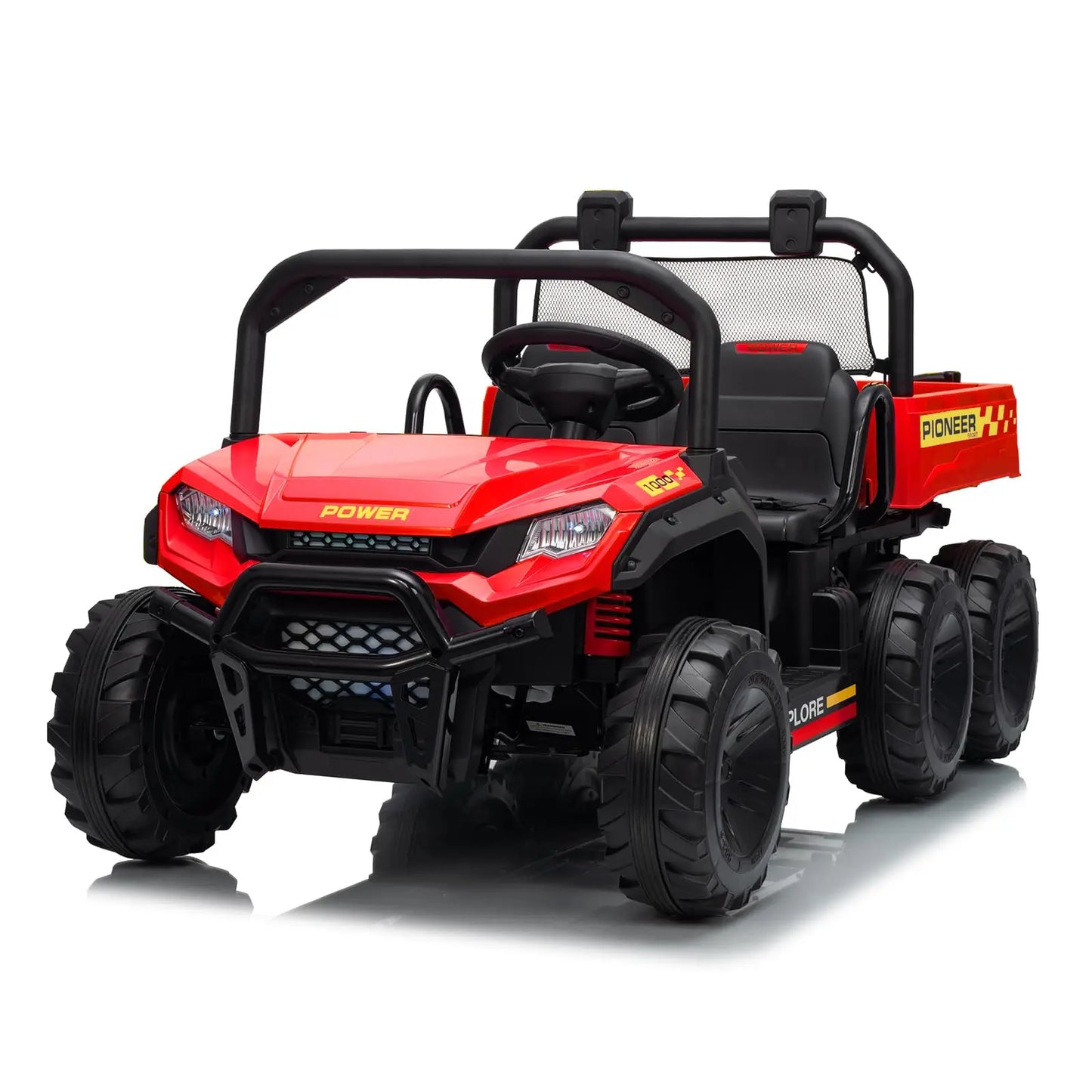 24V 4WD  Electric Ride-on Dump Truck For Kids | 2-Seater With Parental Remote Control | All-Terrain Off-Road Heavy Truck