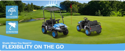 24V 4-Seater Ride On Golf Cart for Kids | 4WD (3-12 Years of Kids)