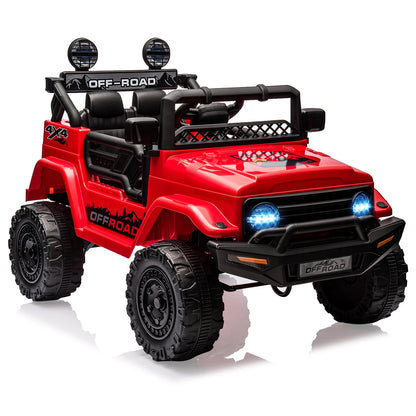 OFF Road 12V Kids Ride-On Truck w/ Remote, Bluetooth & LED |2-Seater