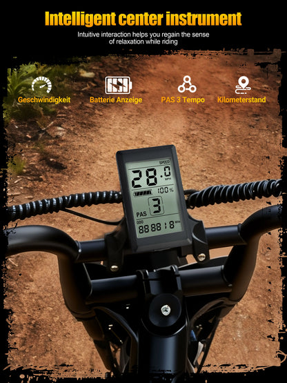 ESKUTE V100 Electric Dirt Bike | 1500W Peak | 48V 13Ah | 28 MPH| 60-Mile Range | Kids Rider