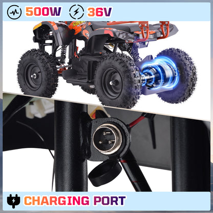36V Electric ATV Dirt Quad for Kids | 4-Wheel Drive