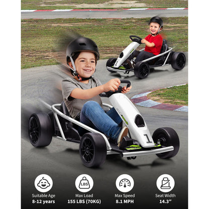 24V Kids/Teens Go-Kart | High-Speed Drifting Ride-On Car - Outdoor Ride for 6-14 Years