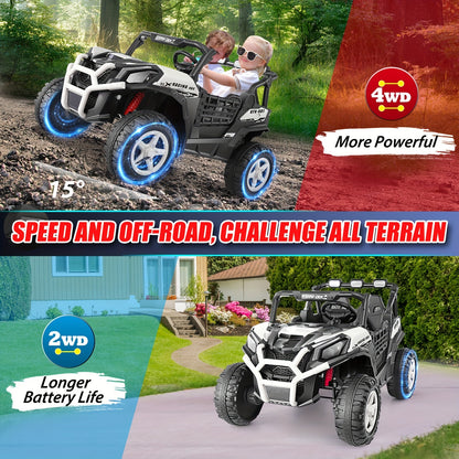 Lil Drivers 24V 4×200W Off-Road Buggy Ride-On Car w/ Remote | 2-Seater